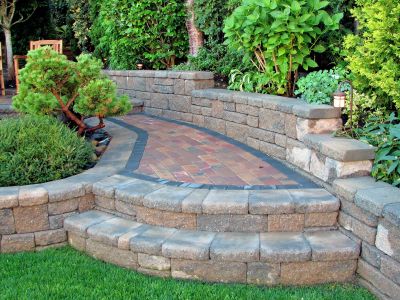 Patio Paving with Brick