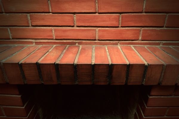 Brick Mantel Installation